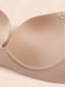 Rückenfreier Bh, Nahtlos, Sexy Rücken, Einfarbig, Push-up-dekolleté, Unterwäsche-bh