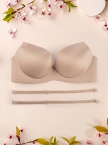 Rückenfreier Bh, Nahtlos, Sexy Rücken, Einfarbig, Push-up-dekolleté, Unterwäsche-bh