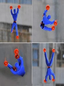 10/20/30pcs Wall Climbing Man/Wall Spider Sticky Toy That Can Flip And Stick To The Wall As A Stress Relief Toy And For Daily Play (Random Color)