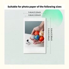Từ tính Khung tranh Đối với 3 Inch Nam châm tủ lạnh Ảnh Và Từ tính Trưng bày Khung trang trí Tương thích với FUJIFILM Instax - màu xanh lá - Xem 3