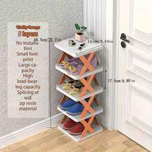 1 Miếng Gấp lại Giày Tủ , Tiết kiệm không gian Hộp đựng Đối với Nhà  Lối vào , Thu nhỏ Văn phòng , Chật hẹp Bàn ( trái cam ) - trái cam - Xem 3