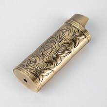 1 Miếng Hợp kim kẽm Retro 3D Thủ công bật lửa Loại vỏ , Kích thước trung bình bật lửa Loại vỏ , Thích hợp Đối với Kiểu bật lửa Kim loại Che phủ ( bật lửa Không bao gồm ) - vàng - Xem 5