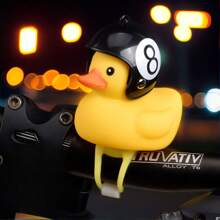 Electric Bike Accessory-Black Rubber Duck - Black - View 1