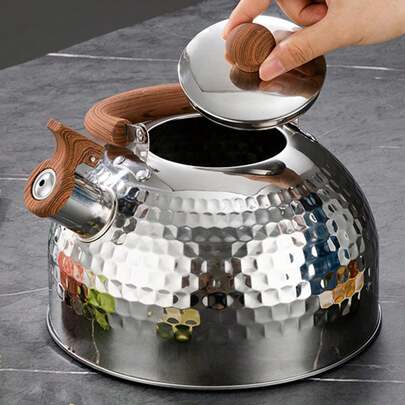 XIYIJIA 1pc Stainless Steel Whistling Kettle, For Indoor & Outdoor Use