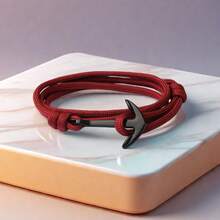 1 Miếng Đúng mốt Thủ công Nhiều lớp Dây nylon Mỏ neo & Da Vòng tay , Không giới tính Đồ trang sức - mỏ neo - Xem 6