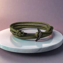 1 Miếng Đúng mốt Thủ công Nhiều lớp Dây nylon Mỏ neo & Da Vòng tay , Không giới tính Đồ trang sức - mỏ neo - Xem 4