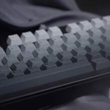 漸變灰白色125鍵pbt鍵帽套裝,適用於機械式鍵盤 - 灰色 - 查看 5