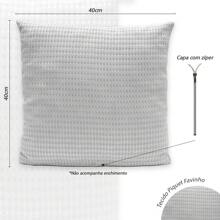 Cushion Cover - 灰色 - 查看 2
