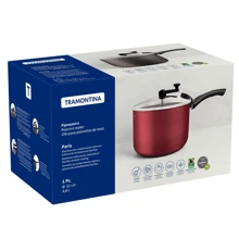 Pipoqueira Panela Tramontina Antiaderente Aluminio 22cm 4,8 Litros Paris - Vermelho - Visão 4