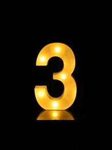Light Up Number Light Sign 0-9 Digits Lights Sign For Night Light Standing For Home Party Bar Wedding Festival Birthday Decorations Xmas Gifts Decoration - Warm White Light - View 5