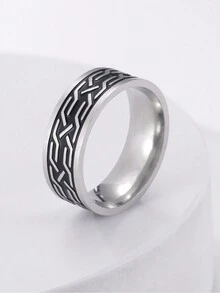 1 Miếng Thép không gỉ Mũi tên , Sợi dây , Vượt qua , Thiết kế Skull 8mm Vòng rộng Đối với Nam Punk Hip Hop Phong cách Thời trang Phụ kiện , Qủa tặng Đối với Bố , Bạn - 8mm - Xem 15