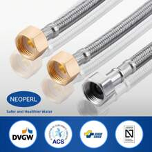 CECIPA Low-Pressure Kitchen Tap, Sink Mixer, Stainless Steel Tap, Suitable For Boilers - Silver - View 7