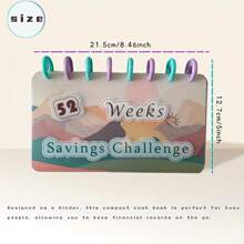 Saving Challenge Binder, Money Saving Binder, Mini Budget Binder With Cash Envelopes, Fun And Easy Ways To Save $150/$300/$500/$1000, Suitable For Cash Envelope Binder In Office, Home, And School - Multicolor - View 11