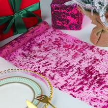 1 件/2 件/5 件金属金色闪亮网状桌旗，闪亮薄网桌布装饰，适用于婚礼、新娘送礼会、婴儿送礼会、生日派对