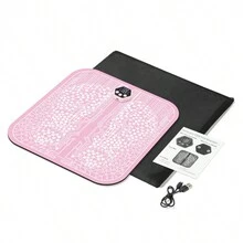 Tapete masajeador para los pies, electrico estimulador muscular portatil - Rosa - Ver 2