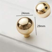 1/2 Pieces Of Zinc Alloy Modern Minimalist Imitation Gold Handle Drawer, Bedside Table, Storage Cabinet, Wardrobe, Cabinet Door Handle