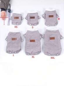 适合茶杯犬/小型犬的狗背心衣服，各种新旧款式随机发货 - 灰色 - 查看 7