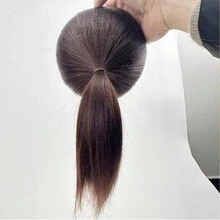 1pc Bun Design Breathable Invisible Hairpiece Pad Hair Volumizer For High Bun Hairstyle - Brown - View 5