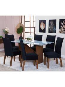Kitchen Chair Covers - Negro - Ver 2