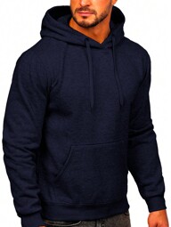 Shendy Vendy Sudaderas para Hombre con Capucha y Cordones, Con Forro Térmico Ropa Casual Hombre Sudadera Termica con Bolsillo de Canguro Color de Moda