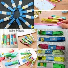 2入組加寬的裁縫尺,柔軟測量衣物尺,身體尺寸,縫紉,測量衣服,1.5米 - 彩色 - 查看 8