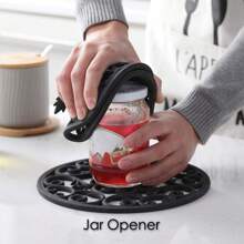 Set Di 3 Pezzi Tradizionali Sottopentola In Silicone - Antiscivolo E Resistente Al Calore, Salvamano Per La Cucina Per Superfici E Tavoli - Sottopentola Per Piatti E Pentole Bollenti - Presine Per Pentole E Padelle - Turchese - nero - Visualizzare 6
