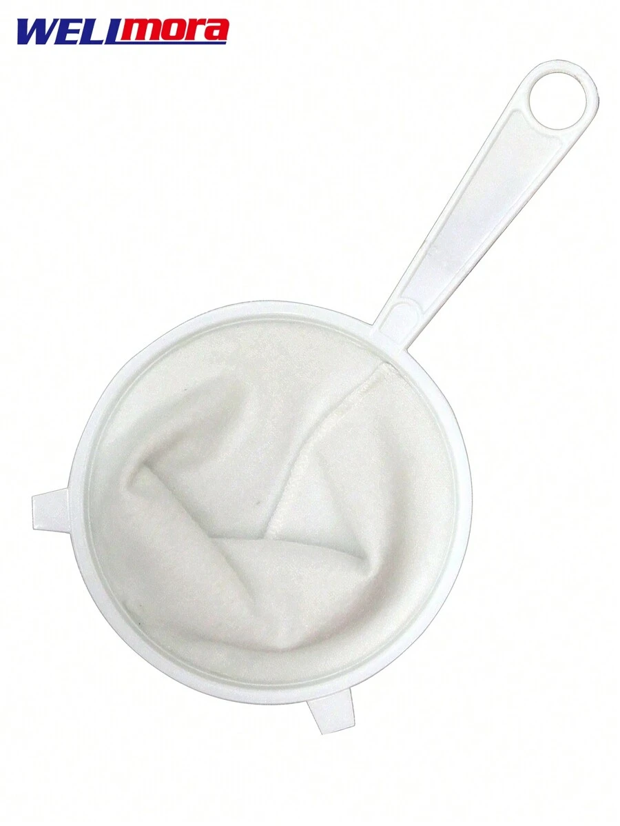 Multipurpose Fine Mesh Strainer (20 Cm) Kitchen Filter With Reinforced Handle - Suitable For Hot Or Cold Preparations - Lump-Free Food - White - View 1
