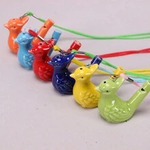 1pc Colorful Ceramic Bird Whistle (Magpie/Peacock/Water Bird) Educational Toy, Party & Festival & Birthday Gift, Cool Decoration, Funny Stuff (Requires Water To Use) - Multicolor - View 5