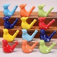 1pc Colorful Ceramic Bird Whistle (Magpie/Peacock/Water Bird) Educational Toy, Party & Festival & Birthday Gift, Cool Decoration, Funny Stuff (Requires Water To Use) - Multicolor - View 3