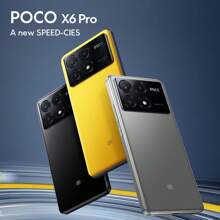 Xiaomi Poco X6 Pro 5g全球版智慧手機,具有歐洲插頭的android 14,hyperos 1220 X 2712像素,nfc,67w超級快充,5000mah電池,64mp後置攝像頭,crystalres,120hz流暢amoled屏幕 - 灰色 - 查看 3