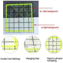 Conjunto De Reglas De Costura De 3 Paquetes, Regla De Corte De Círculo De Acolchado Con Formas De Arco, Abanico Y Hexágono, Plantilla De Acrílico Transparente Para Medir, Cortar Y Acolchar Manualidades De Costura Diy - Multicolor - Ver 4