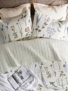 Bedsure Mother's Day Quilt Set - 3 Pcs, Reversible Quilt Bedding Set, Lightweight Bedspread, For Spring Decor, Wedding Decor, Easter Decor, Room Decor, Home Decor - dừa trắng - Xem 5