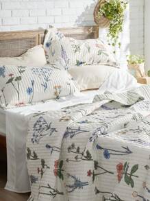 Bedsure Mother's Day Quilt Set - 3 Pcs, Reversible Quilt Bedding Set, Lightweight Bedspread, For Spring Decor, Wedding Decor, Easter Decor, Room Decor, Home Decor - dừa trắng - Xem 6