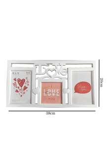 Porta retrato de pared triple san valentín amor amistad - Albaricoque - Ver 3