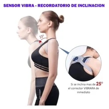 Corrector Postura Inteligente Espalda Con Sensor Para Niños Adultos - Gris - Ver 3