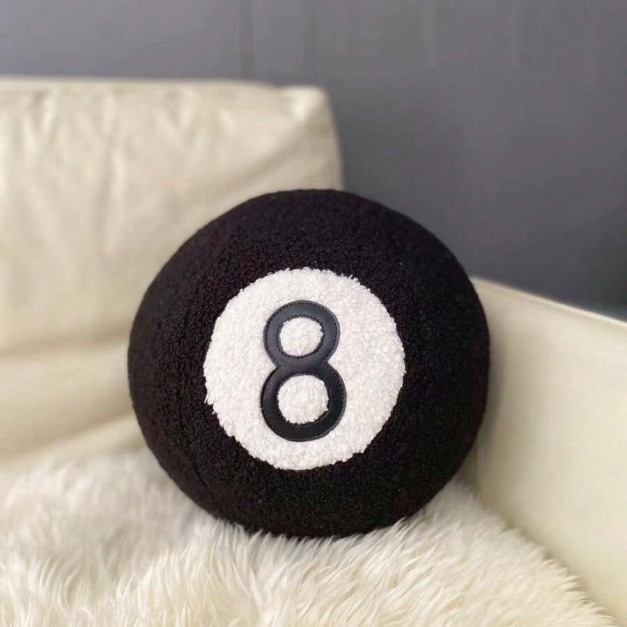 1 件毛绒 3D 运动主题装饰抱枕，包括足球、篮球、足球、网球、台球，适合沙发、家居装饰、所有季节
