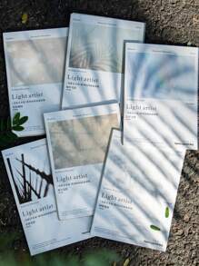 1套/20入組發光藝術系列創意和復古和紙,含光紙和硫酸紙,適用於剪貼留念,手帳記錄 - 彩色 - 查看 3