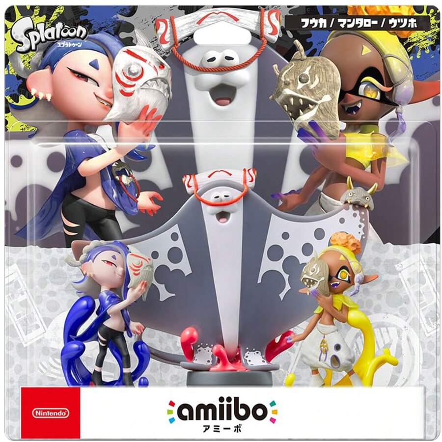 Splatoon Deep Cut Amiibo Set (Shiver, Frye, & Big Man) Triple Amiibo Pack - Switch Room Decoration - standard - View 1