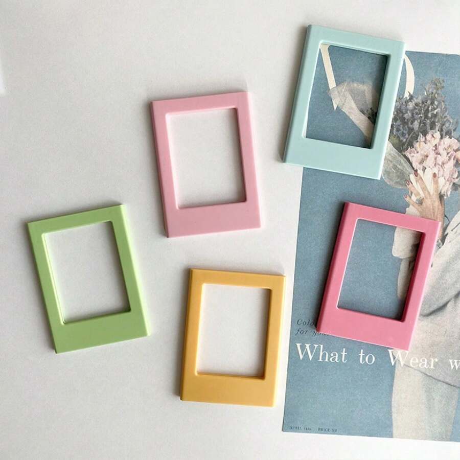 Từ tính Khung tranh Đối với 3 Inch Nam châm tủ lạnh Ảnh Và Từ tính Trưng bày Khung trang trí Tương thích với FUJIFILM Instax - màu xanh lá - Xem 1