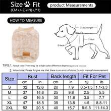 Roupas grossas cáqui de 2 pernas para cães pequenos como poodle, teddy e bichon frisé no outono/inverno