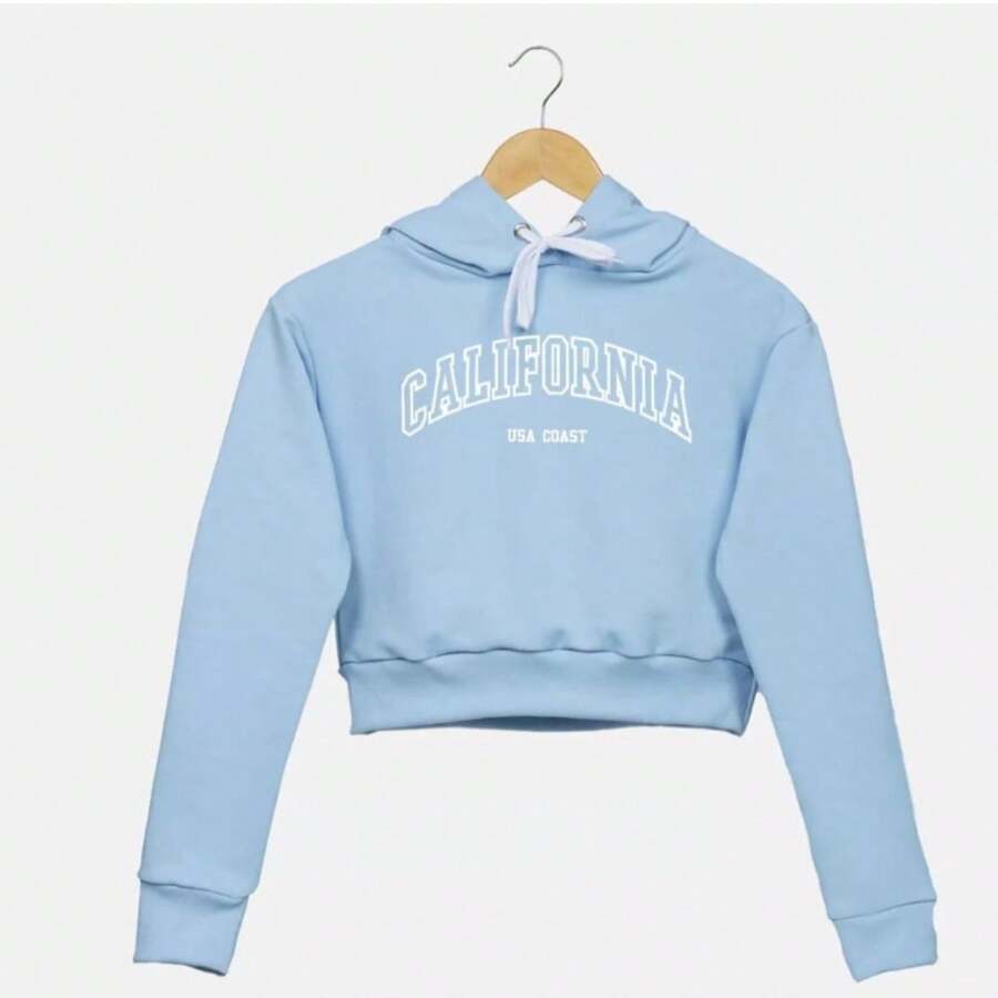 Women Sweatshirts - Màu xanh nhạt - Xem 1