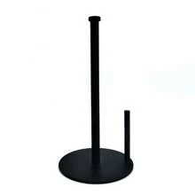 Paper Towel Holder Black Kitchen Roll Holder, Premium Stainless Steel, One-Handed Operation Countertop Dispenser With Weighted Base - Black - View 1