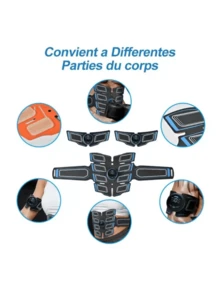 Abdominal Muscle Stimulation Trainer EMS Abdominal Muscle Fitness Intelligent Device Exercise At Home Gym - Orange - View 4