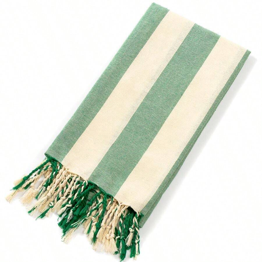 Extra Large Beach Towel For Adults, Lightweight, Quick Drying, Perfect For Travel, Swimming Pool, Beach Parties - Green - View 1