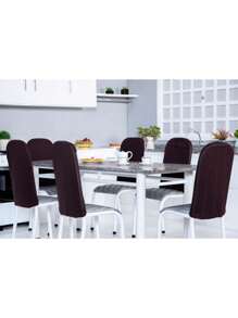 Kitchen Chair Covers - 鏽棕色 - 查看 2