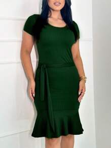 Women Dresses - Verde militar - View 2