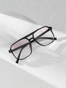 نظارات رجل ذات إطار مزدوج قديم، مع مسامير ملونة، مناسبة لارتداء اليومي،التنقل والسفر الخارجي وأغراض أخرى، إكسسوارات شمسية، نظارات شمسية مناسبة للشاطئ والعطلات الصيفية والسفر والأنشطة الخارجية