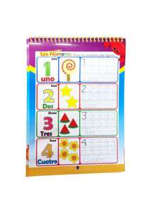 1 pieza pizarrón libro números vocales dibujos con plumones - Multicolor - Ver 2