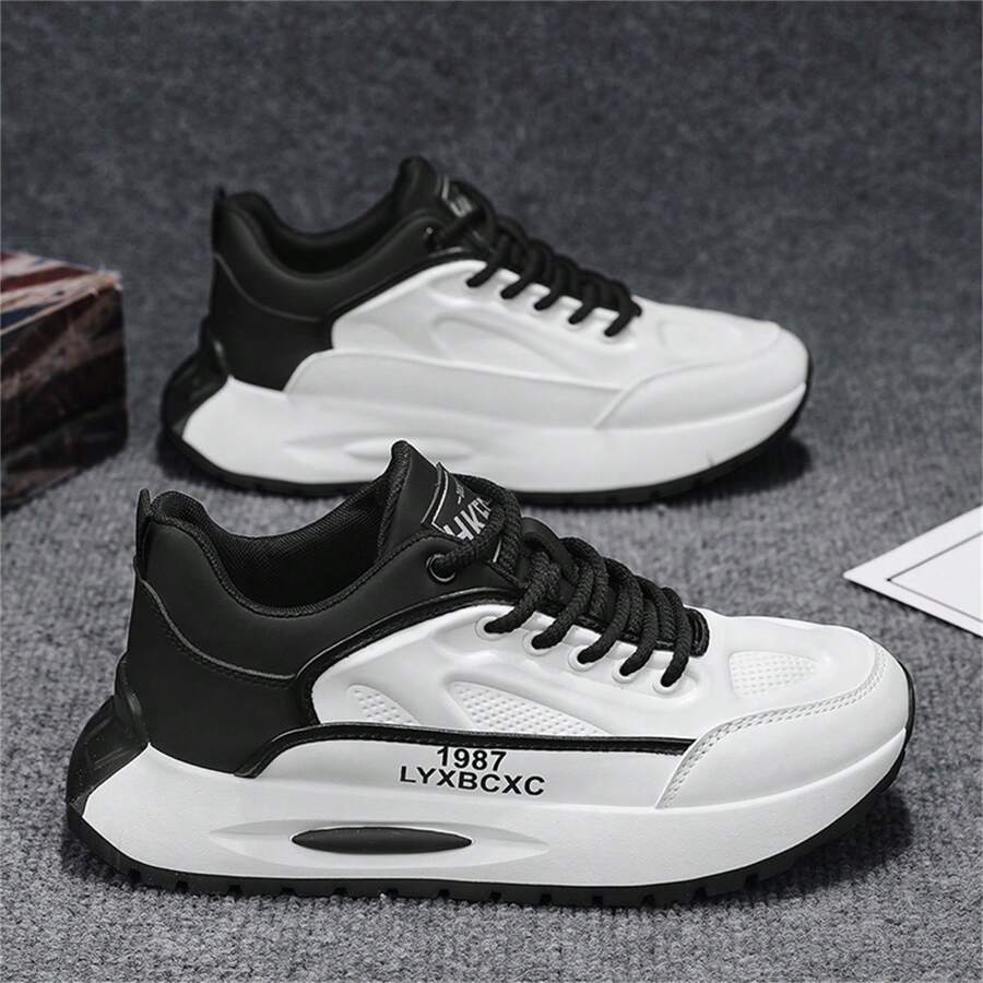 New Arrival Men's Sport Casual Shoes With Unique Style And Wide Range Of Compatibility For 2024 Spring - Black and White - View 1