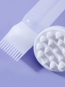2 chai dầu gội đầu cho thợ làm tóc, chai gội khô + lược chải tóc, chai thuốc nhuộm có vảy, chai thuốc uốn tóc, chai chăm sóc tóc, dụng cụ làm tóc trắng - trắng - Xem 6